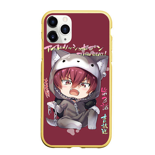 Чехол iPhone 11 Pro матовый Riku Nanase - IDOLiSH7 / 3D-Желтый – фото 1