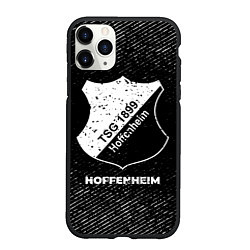 Чехол iPhone 11 Pro матовый Hoffenheim с потертостями на темном фоне