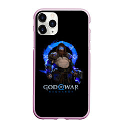 Чехол iPhone 11 Pro матовый Thor GoW Ragnarok, цвет: 3D-розовый