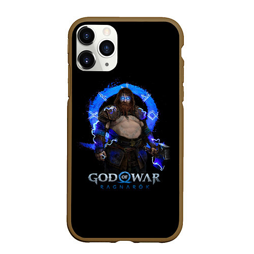 Чехол iPhone 11 Pro матовый Thor GoW Ragnarok / 3D-Коричневый – фото 1