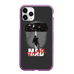 Чехол iPhone 11 Pro матовый Mad Max and Akira, цвет: 3D-фиолетовый