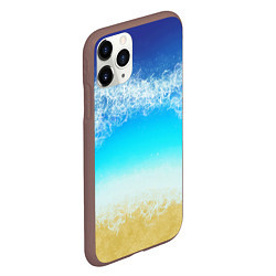 Чехол iPhone 11 Pro матовый Sea lagoon, цвет: 3D-коричневый — фото 2