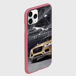 Чехол iPhone 11 Pro матовый Jaguar - зачётное точило!, цвет: 3D-малиновый — фото 2