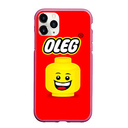 Чехол iPhone 11 Pro матовый Олег Lego, цвет: 3D-малиновый