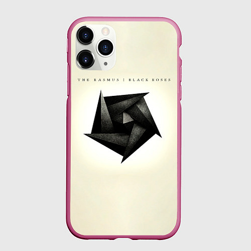 Чехол iPhone 11 Pro матовый Black Roses - The Rasmus / 3D-Малиновый – фото 1