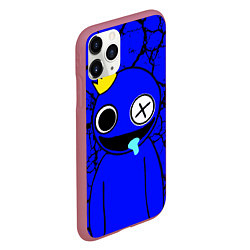 Чехол iPhone 11 Pro матовый Радужные друзья персонаж Синий, цвет: 3D-малиновый — фото 2