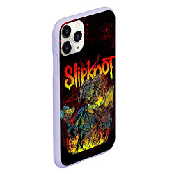 Чехол iPhone 11 Pro матовый Slipknot Monster, цвет: 3D-светло-сиреневый — фото 2