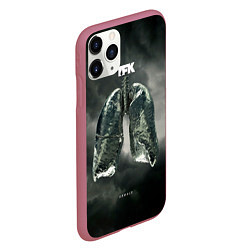 Чехол iPhone 11 Pro матовый Exhale - Thousand Foot Krutch, цвет: 3D-малиновый — фото 2