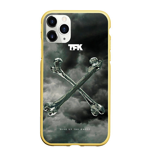 Чехол iPhone 11 Pro матовый Thousand Foot Krutch - Give Up The Ghost / 3D-Желтый – фото 1