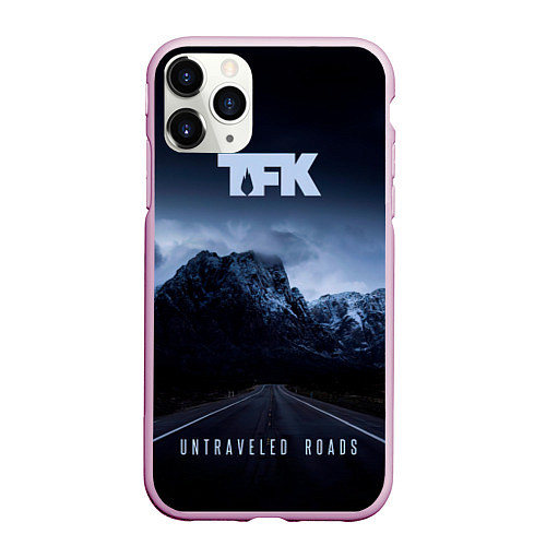 Чехол iPhone 11 Pro матовый Untraveled Road - Thousand Foot Krutch / 3D-Розовый – фото 1