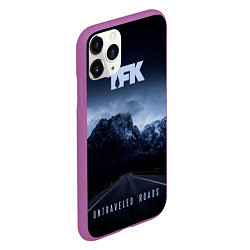 Чехол iPhone 11 Pro матовый Untraveled Road - Thousand Foot Krutch, цвет: 3D-фиолетовый — фото 2