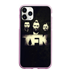 Чехол iPhone 11 Pro матовый The End Is Where We Begin - Thousand Foot Krutch, цвет: 3D-розовый