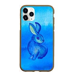 Чехол iPhone 11 Pro матовый Водяной кролик символ 2023, цвет: 3D-коричневый