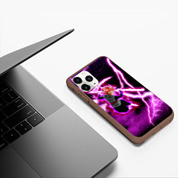 Чехол iPhone 11 Pro матовый Гоку Блек Аниме Dragon Ball, цвет: 3D-коричневый — фото 2