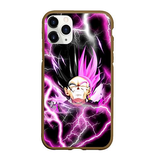 Чехол iPhone 11 Pro матовый Драгон Бол Гоку Блек Dragon Ball / 3D-Коричневый – фото 1