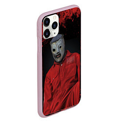 Чехол iPhone 11 Pro матовый Slipknot red & black, цвет: 3D-розовый — фото 2