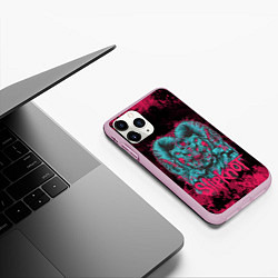 Чехол iPhone 11 Pro матовый Monster Slipknot, цвет: 3D-розовый — фото 2