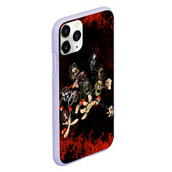 Чехол iPhone 11 Pro матовый Slipknot art, цвет: 3D-светло-сиреневый — фото 2