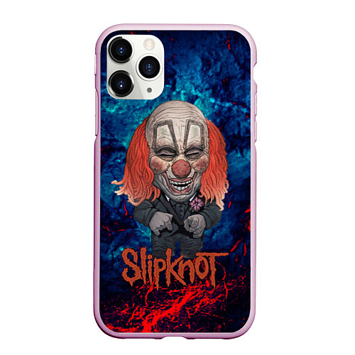 Чехол iPhone 11 Pro матовый Clown Slipknot / 3D-Розовый – фото 1