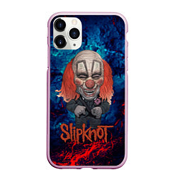 Чехол iPhone 11 Pro матовый Clown Slipknot, цвет: 3D-розовый