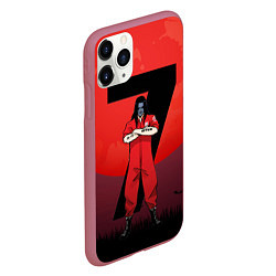 Чехол iPhone 11 Pro матовый Седьмой - Slipknot, цвет: 3D-малиновый — фото 2