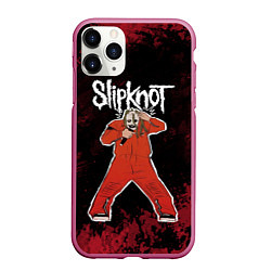 Чехол iPhone 11 Pro матовый Slipknot music, цвет: 3D-малиновый