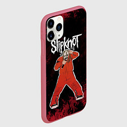 Чехол iPhone 11 Pro матовый Slipknot music, цвет: 3D-малиновый — фото 2