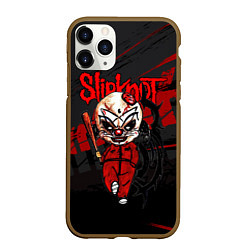 Чехол iPhone 11 Pro матовый Slipknot bloody, цвет: 3D-коричневый