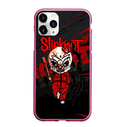 Чехол iPhone 11 Pro матовый Slipknot bloody