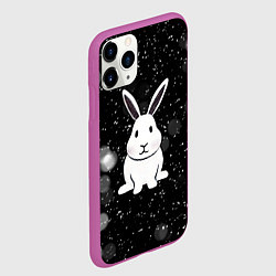 Чехол iPhone 11 Pro матовый Год кролика 2023, цвет: 3D-фиолетовый — фото 2