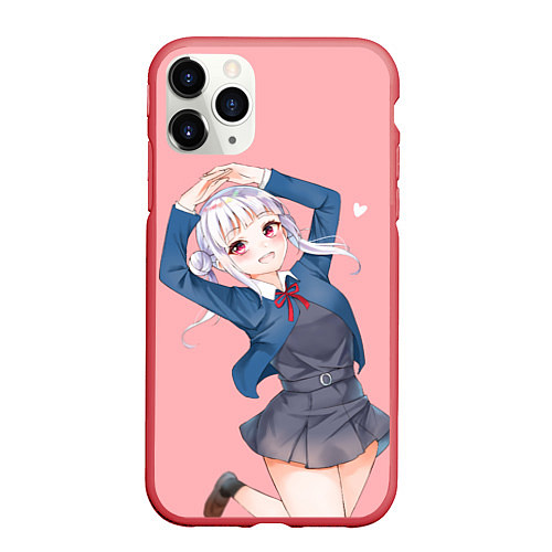 Чехол iPhone 11 Pro матовый Милая Тисато Араси - Love Live Superstar / 3D-Красный – фото 1