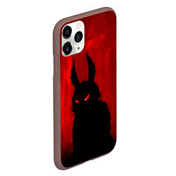 Чехол iPhone 11 Pro матовый Evil Rabbit, цвет: 3D-коричневый — фото 2