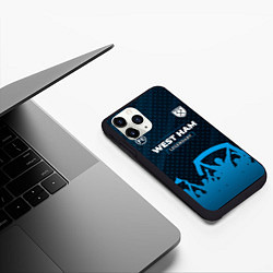 Чехол iPhone 11 Pro матовый West Ham legendary форма фанатов, цвет: 3D-черный — фото 2