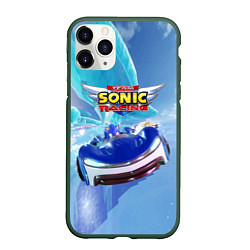 Чехол iPhone 11 Pro матовый Team Sonic racing - hedgehog - speed