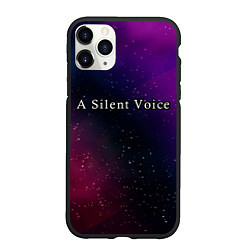 Чехол iPhone 11 Pro матовый A Silent Voice gradient space