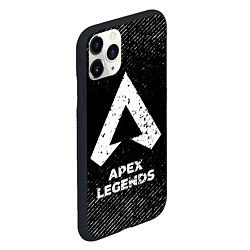 Чехол iPhone 11 Pro матовый Apex Legends с потертостями на темном фоне, цвет: 3D-черный — фото 2