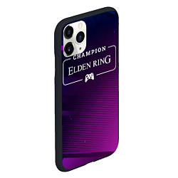 Чехол iPhone 11 Pro матовый Elden Ring gaming champion: рамка с лого и джойсти, цвет: 3D-черный — фото 2