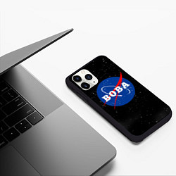 Чехол iPhone 11 Pro матовый Вова Наса космос, цвет: 3D-черный — фото 2