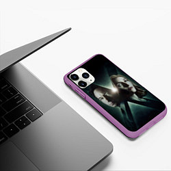 Чехол iPhone 11 Pro матовый X - Files, цвет: 3D-фиолетовый — фото 2