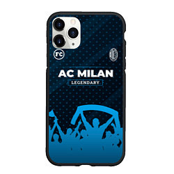 Чехол iPhone 11 Pro матовый AC Milan legendary форма фанатов, цвет: 3D-черный