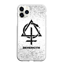 Чехол iPhone 11 Pro матовый Behemoth с потертостями на светлом фоне