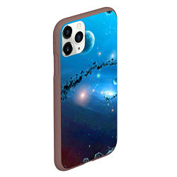 Чехол iPhone 11 Pro матовый Бесконечное космическое пространство - Nasa, цвет: 3D-коричневый — фото 2