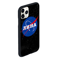 Чехол iPhone 11 Pro матовый Лина Наса космос, цвет: 3D-черный — фото 2