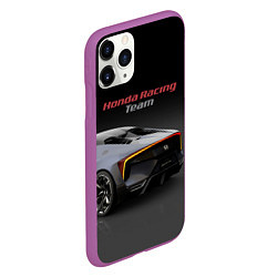 Чехол iPhone 11 Pro матовый Honda Racing Team - Japan, цвет: 3D-фиолетовый — фото 2
