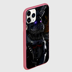 Чехол iPhone 11 Pro матовый Кошмарный Бoнни, цвет: 3D-малиновый — фото 2