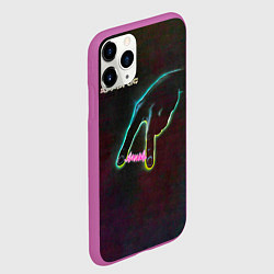 Чехол iPhone 11 Pro матовый Энергия - Алиса, цвет: 3D-фиолетовый — фото 2