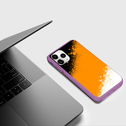 Чехол iPhone 11 Pro матовый Имперский флаг - триколор, цвет: 3D-фиолетовый — фото 2