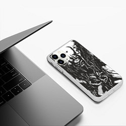 Чехол iPhone 11 Pro матовый Evil from the Darkness, цвет: 3D-белый — фото 2