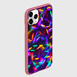 Чехол iPhone 11 Pro матовый Цветомузыка, цвет: 3D-малиновый — фото 2