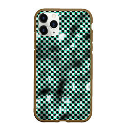 Чехол iPhone 11 Pro матовый Пластиковая абстракция - паттерн, цвет: 3D-коричневый